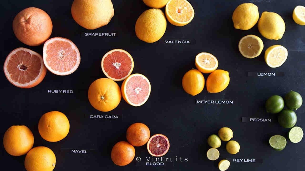 Cam ruột đỏ Cara với các loại cam khác - Vinfruits