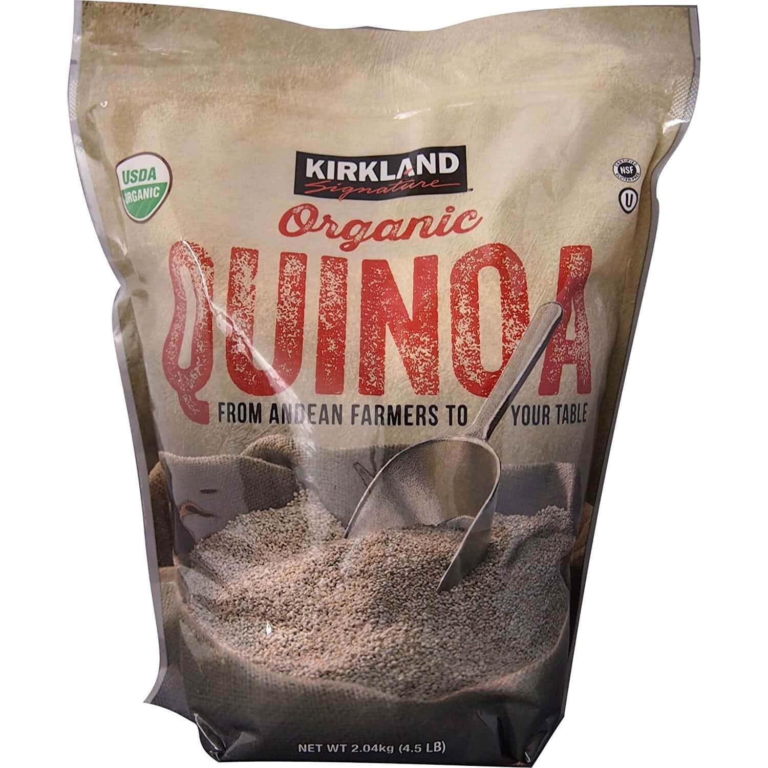 Hạt diêm mạch Kirkland Signature Organic Quinoa - 2.04kg - VinFruits