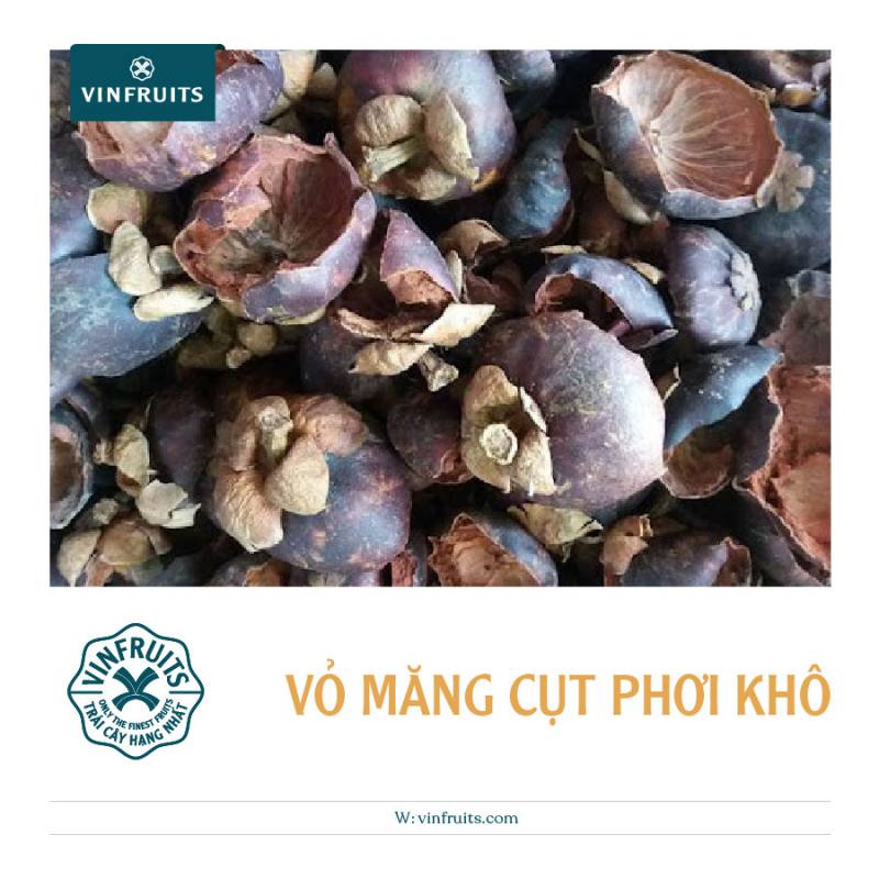 Vỏ măng cụt phơi khô