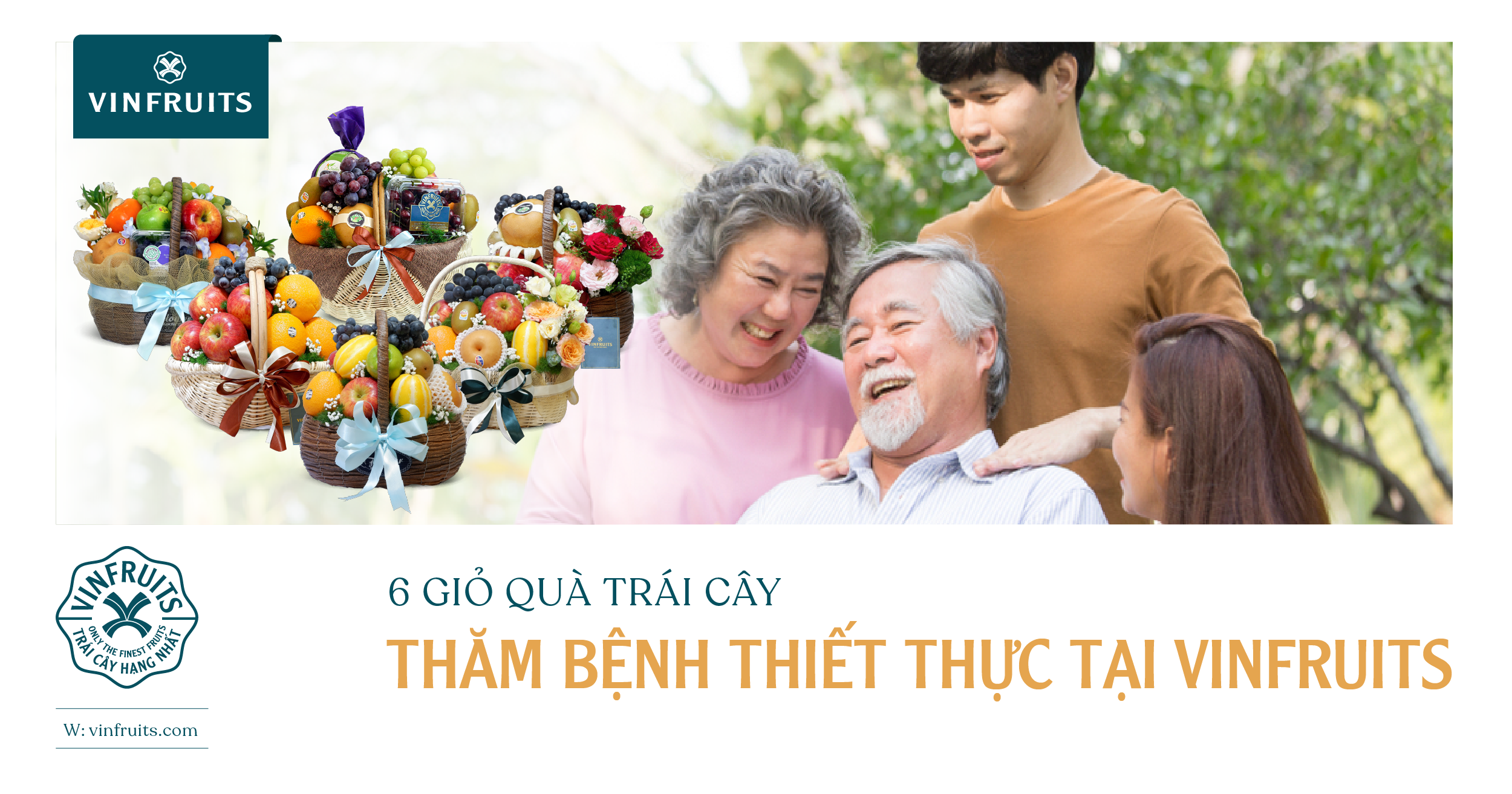 6 giỏ trái cây thăm bệnh thiết thực tại Vinfruits