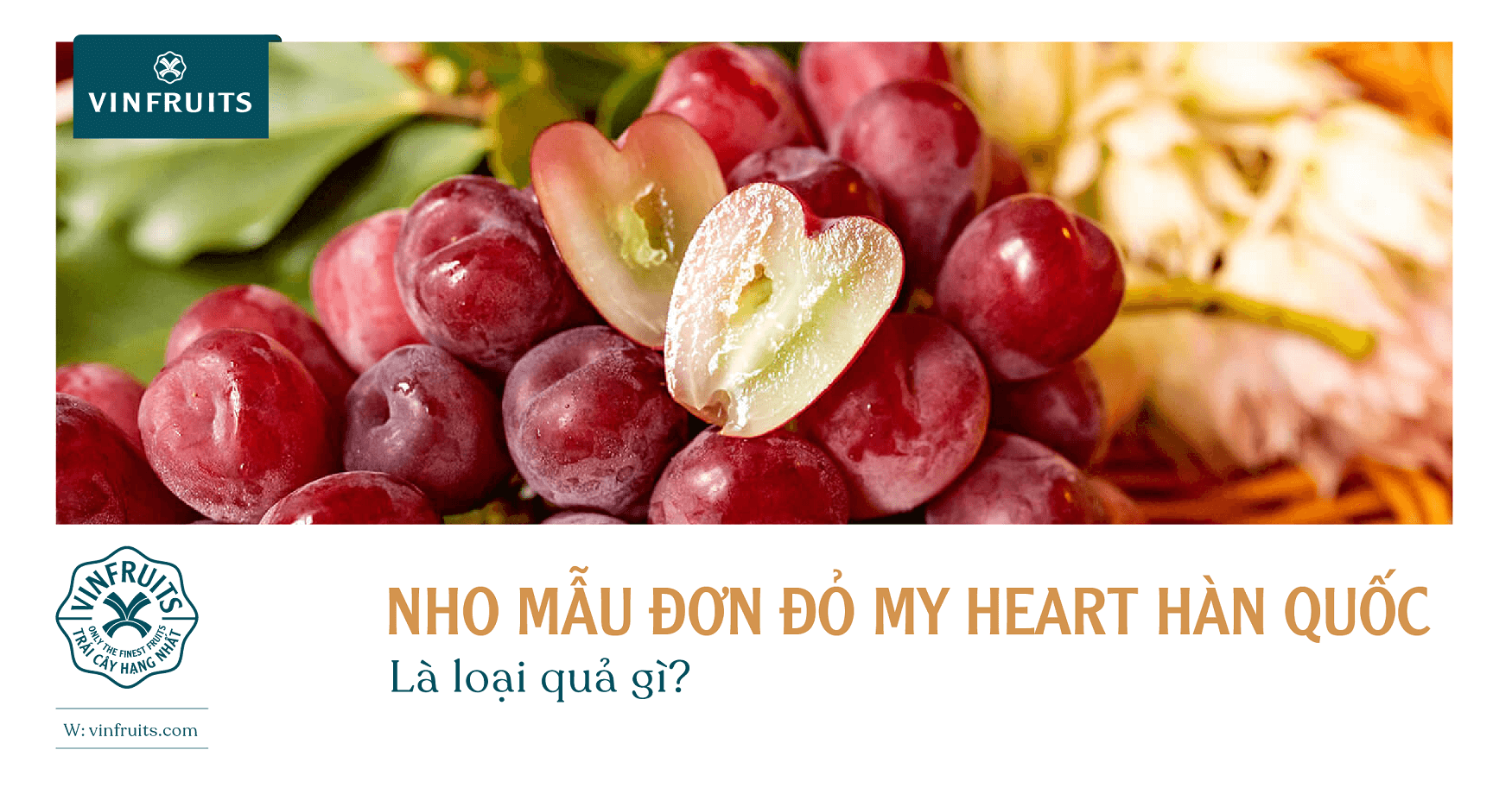 Nho mẫu đơn đỏ My Heart Hàn Quốc là loại quả gì?