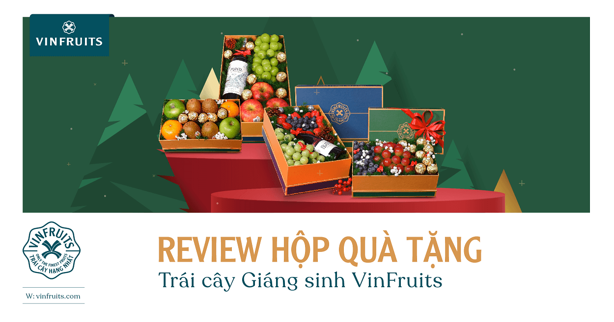 Review hộp quà tặng trái cây Giáng sinh VinFruits
