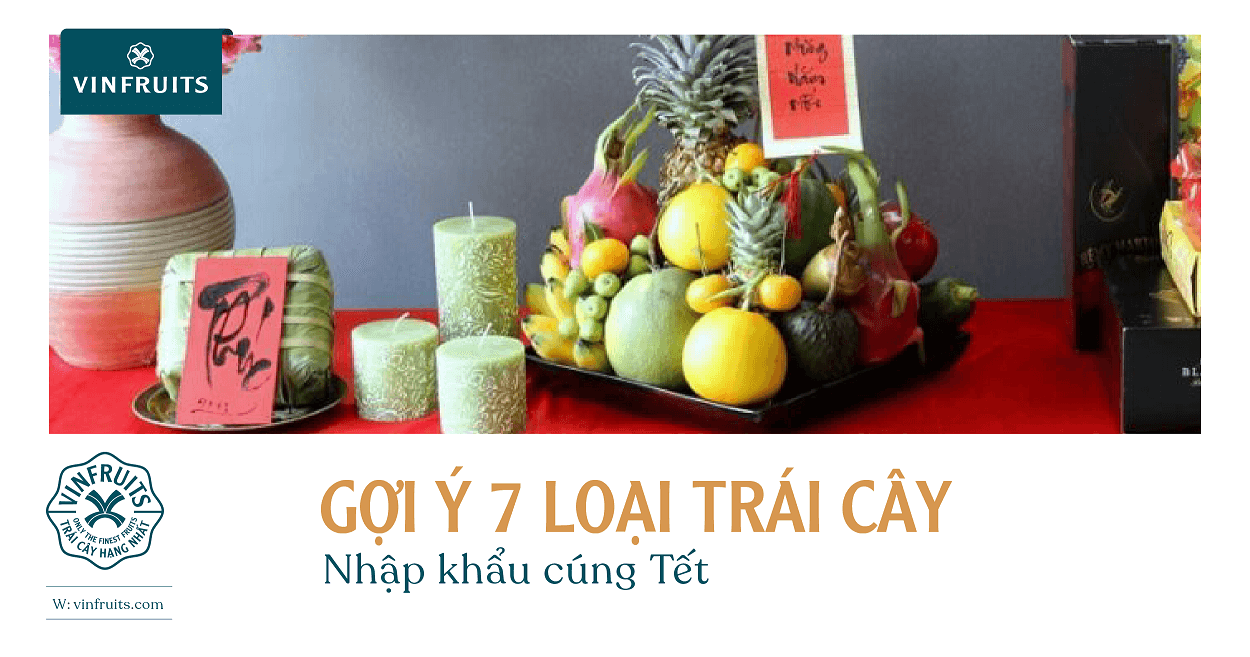 Tổng hợp các loại trái cây nhập khẩu cúng Tết tại VinFruits