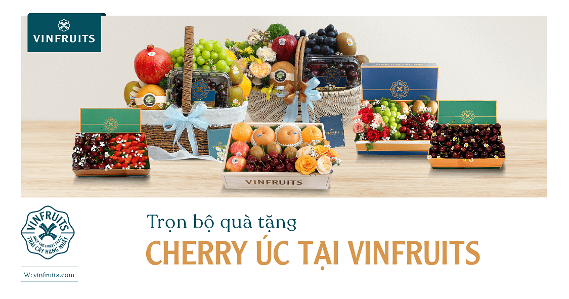 Trọn bộ quà tặng cherry Úc tại VinFruits