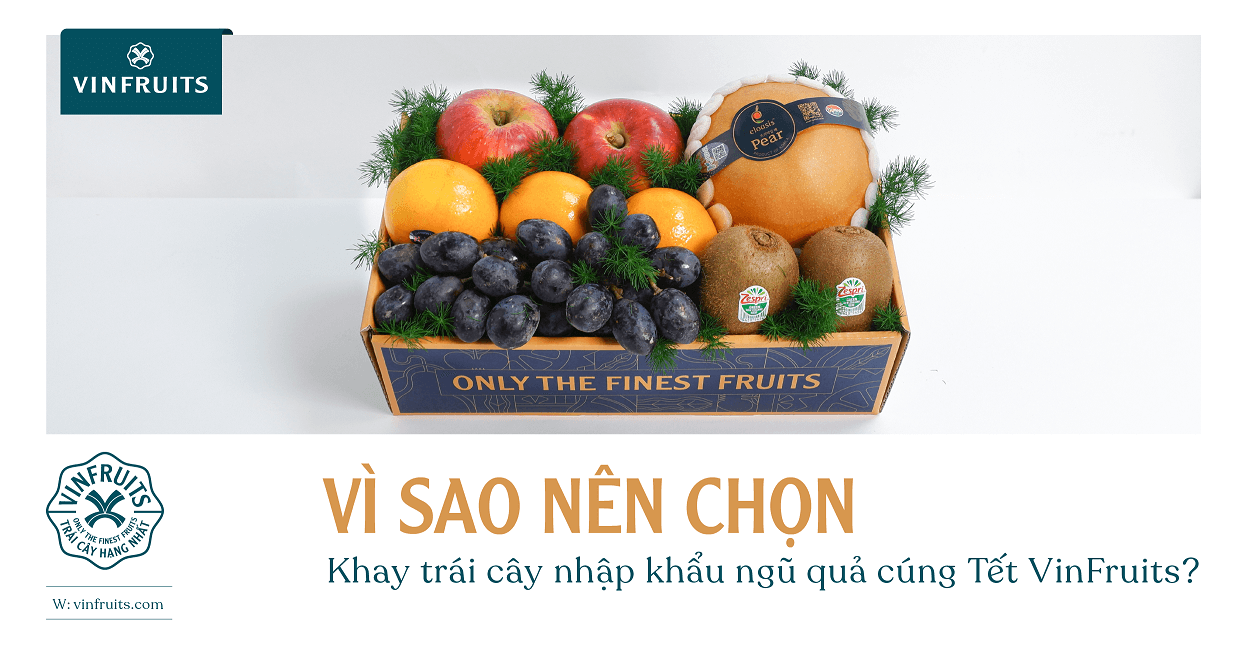 Vì sao nên chọn khay trái cây nhập khẩu cúng Tết VinFruits?