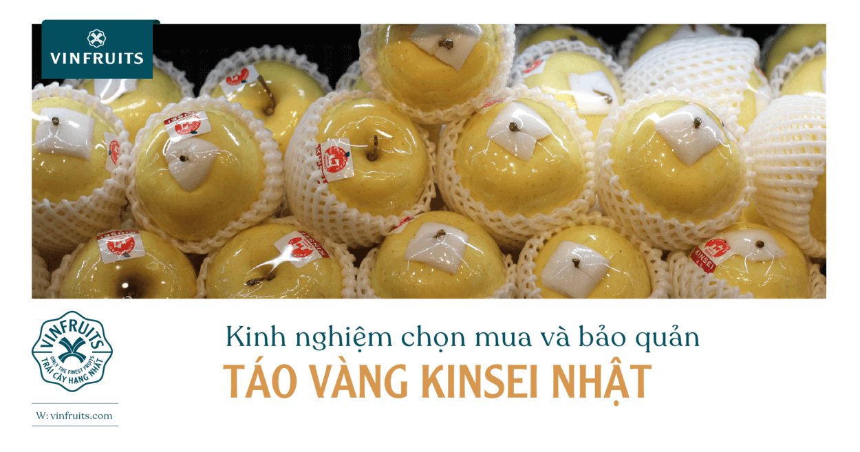 Kinh nghiệm chọn mua và bảo quản táo vàng Kinsei Nhật